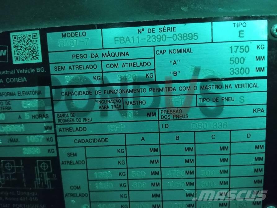 Doosan B 18 T-7 Stivuitor electric