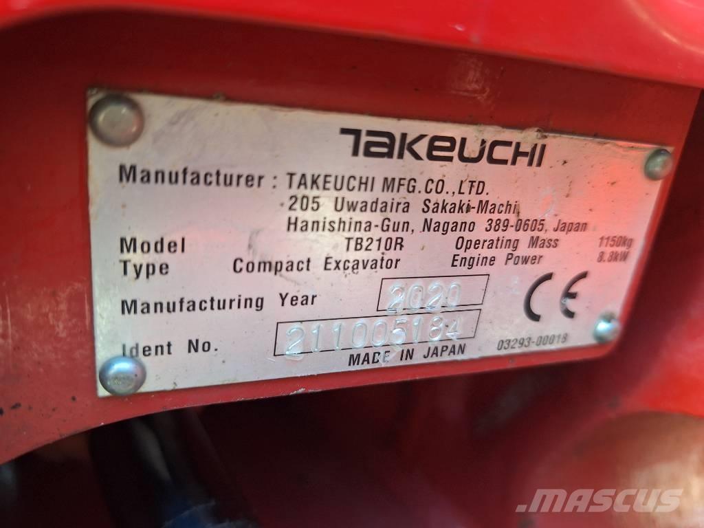 Takeuchi TB 210 R Mini excavatoare < 7t