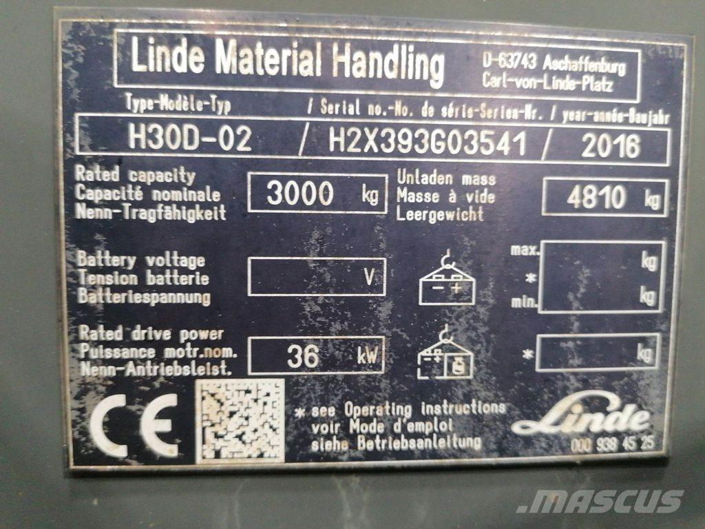 Linde H30D-02 Stivuitor diesel