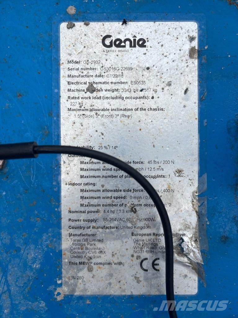 Genie GS 1932 Platforme foarfeca