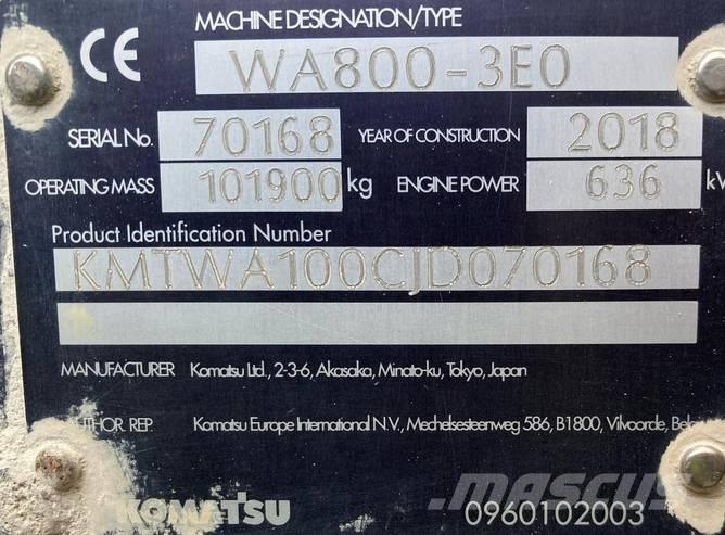 Komatsu WA 800-3 Incarcator pe pneuri