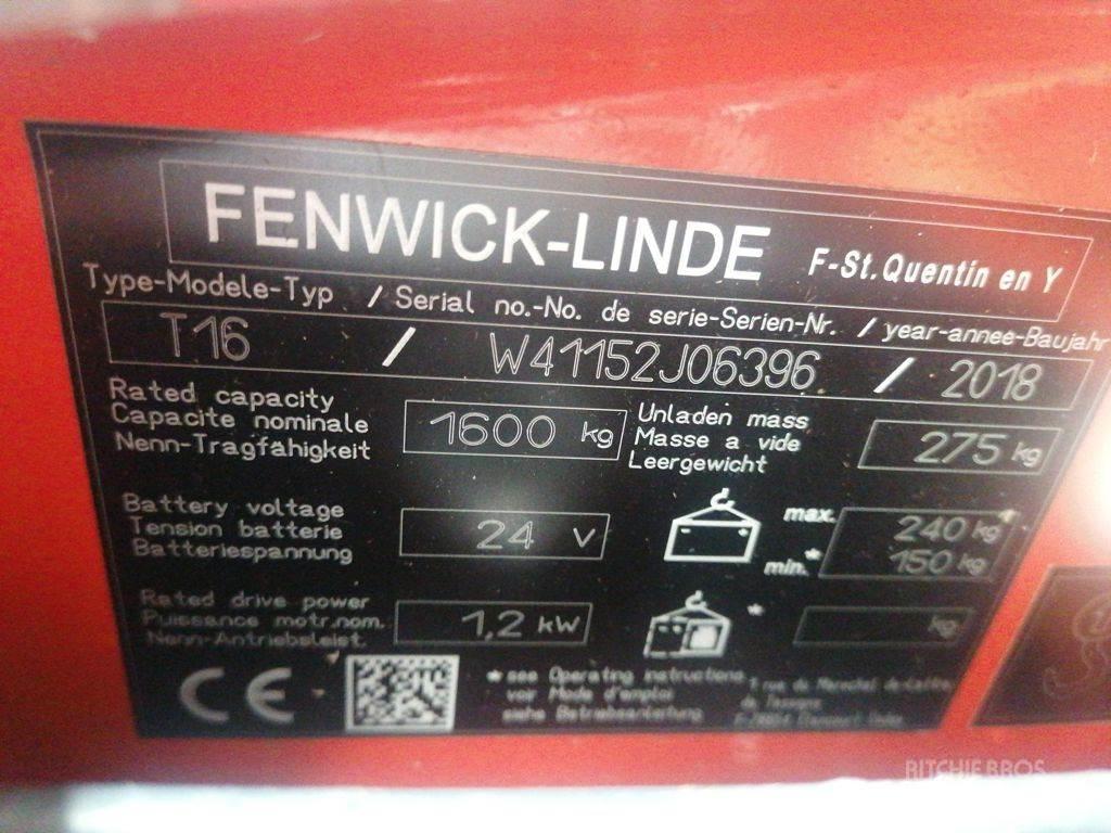 Linde T16 Transpaleta manuala