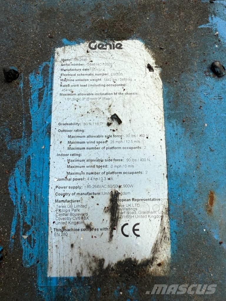 Genie GS2646 Platforme foarfeca