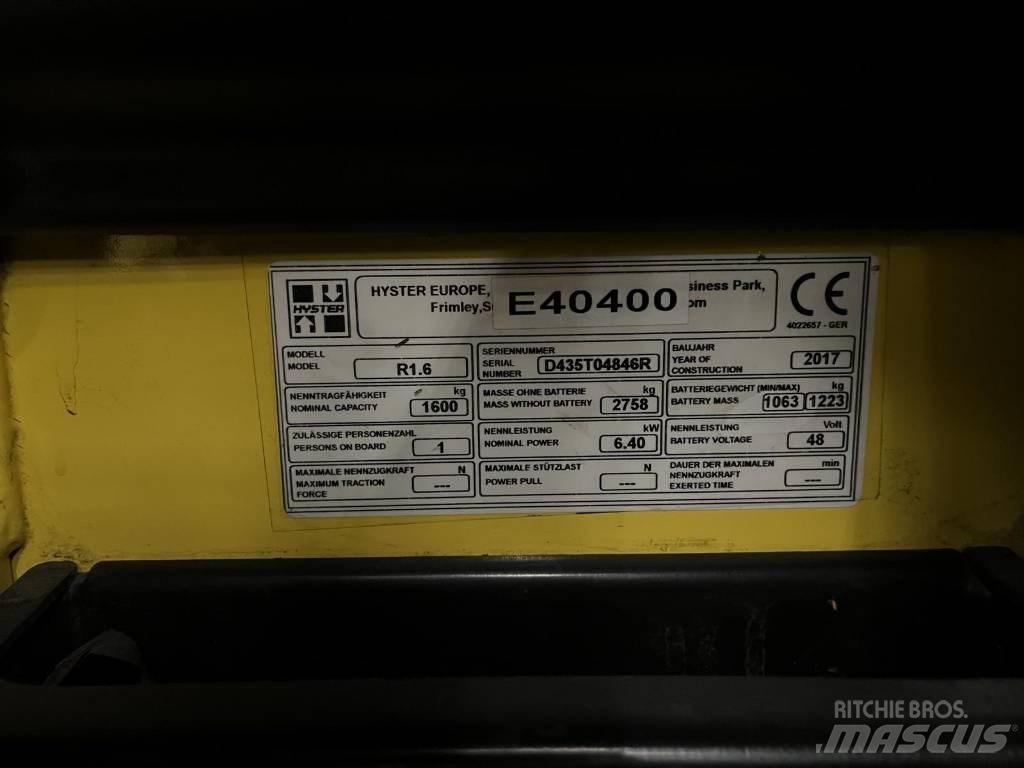Hyster R1.6 Stivuitor cu catarg retractabil
