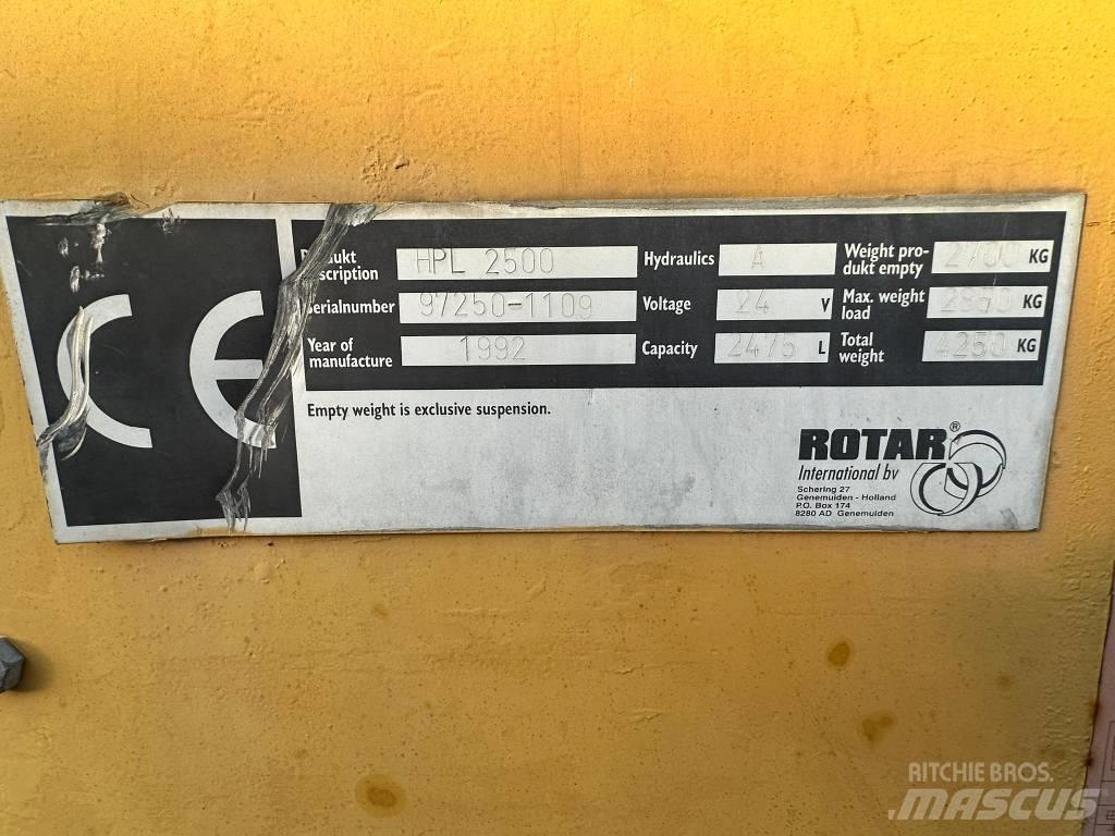 Rotar HPL 2500 Echipament de sortare