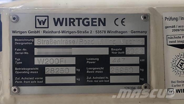 Wirtgen W200Fi Utilaje pentru beton si piatra