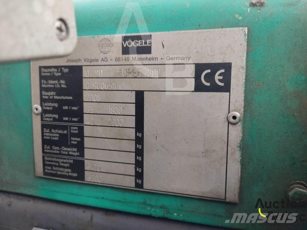 Vögele Super 800 Pavatoare asfalt