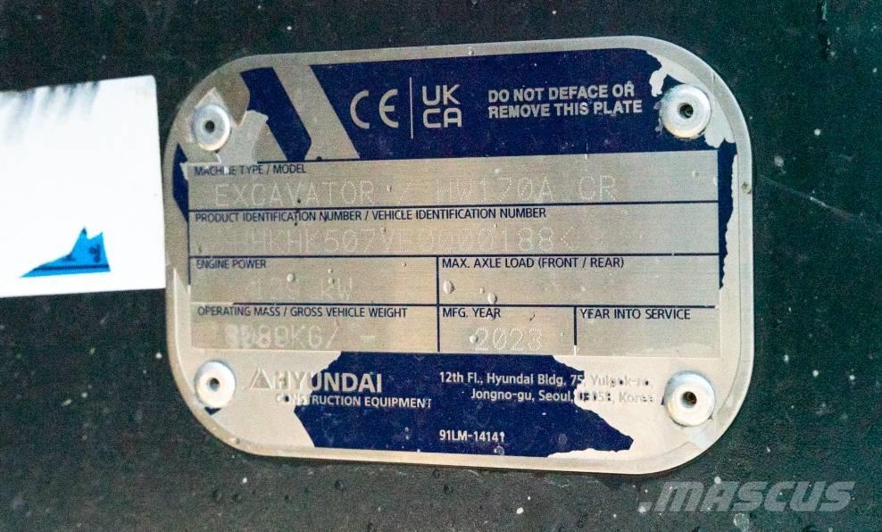 Hyundai HW 170 ACR Excavatoare cu roti