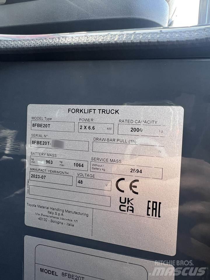 Toyota 8FBE20T Stivuitor electric