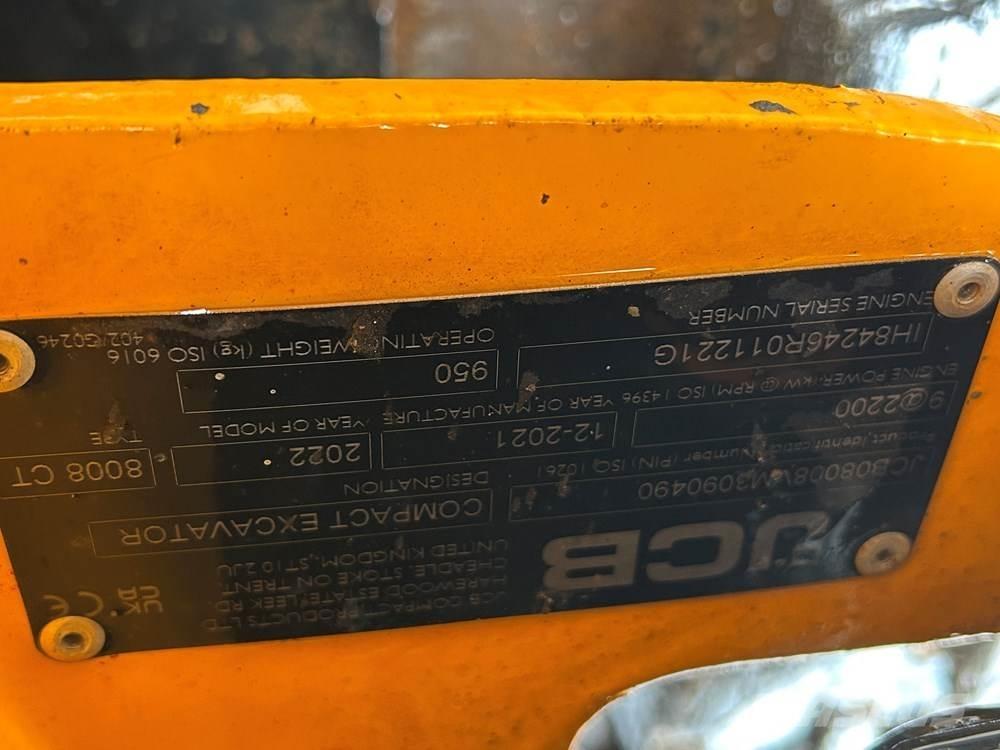 JCB MICRO 8008 Mini excavatoare < 7t