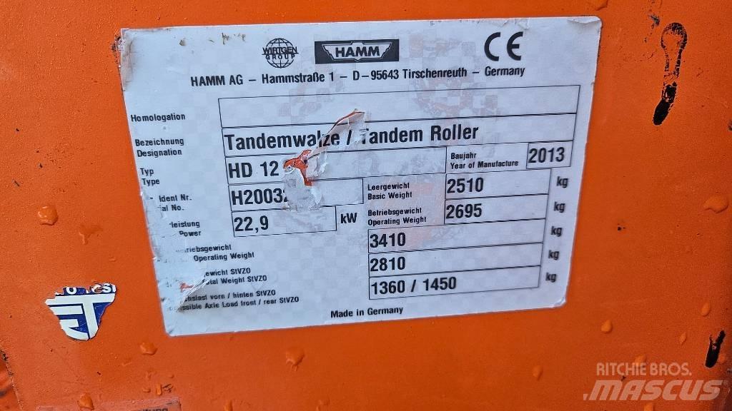 Hamm HD 12 VV Cilindri compactori dubli