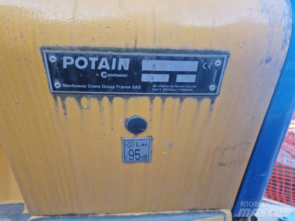 Potain IGO 50 Self erecting cranes