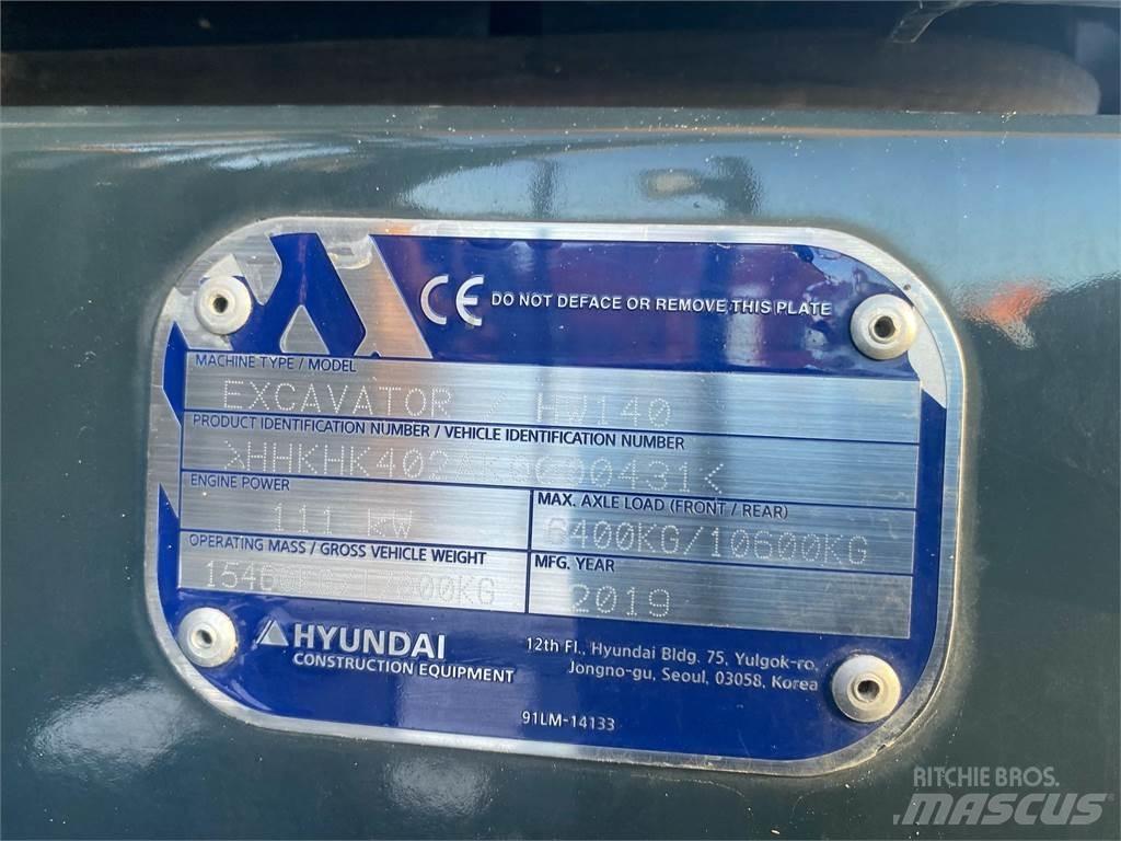 Hyundai HW140 Excavatoare cu roti