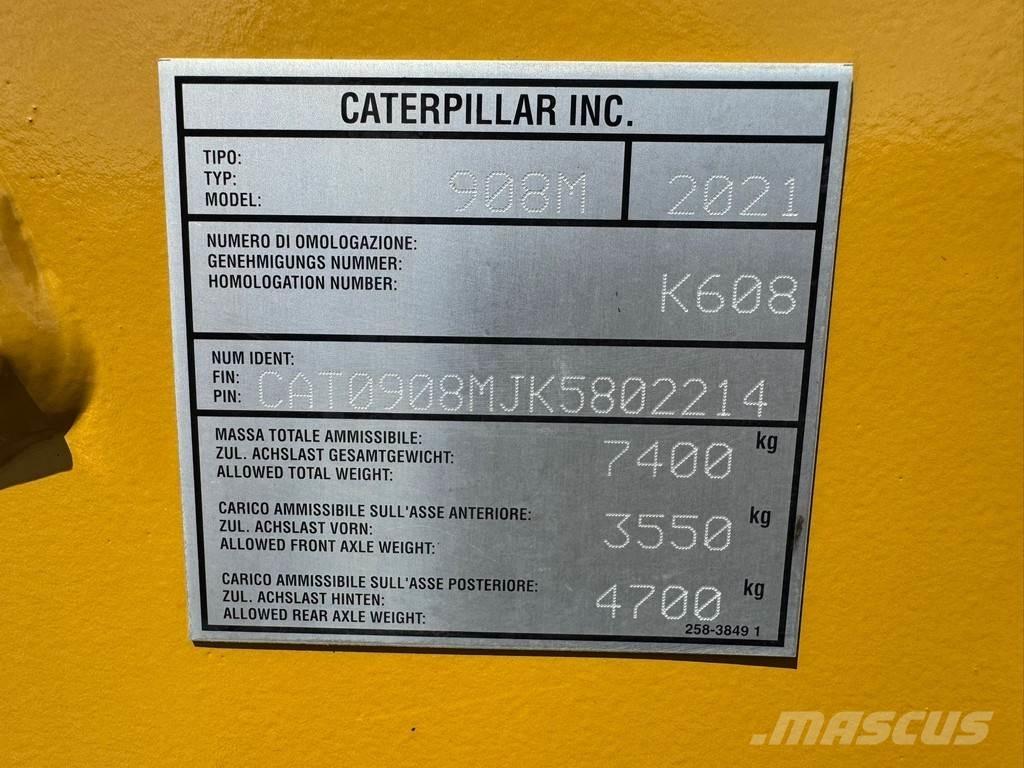 CAT 908M CE + EPA Incarcator pe pneuri