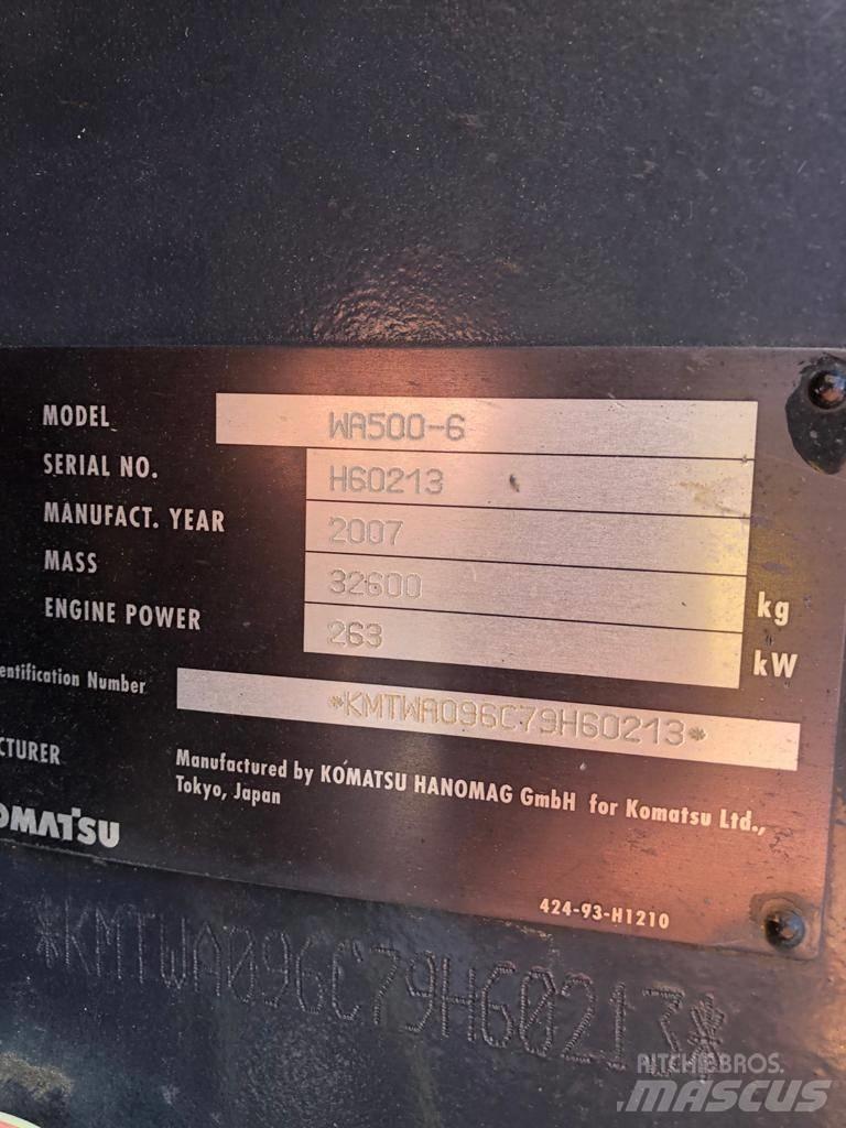 Komatsu WA500-6 Incarcator pe pneuri
