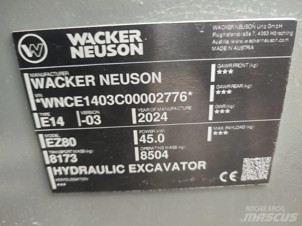 Wacker Neuson EZ 80 Excavatoare 7t - 12t