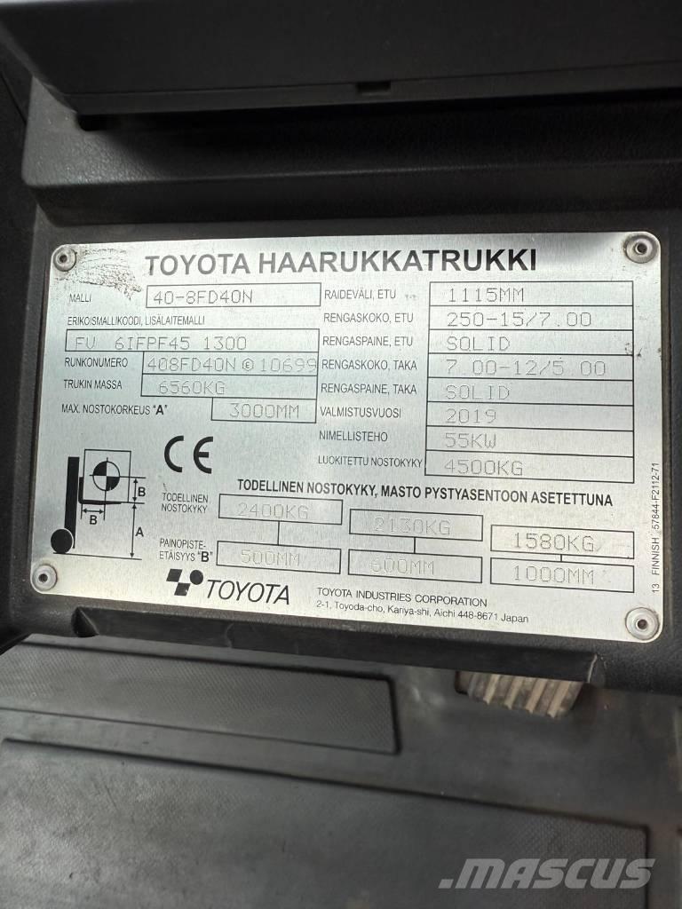 Toyota 40-8 FD 40 N Stivuitor diesel