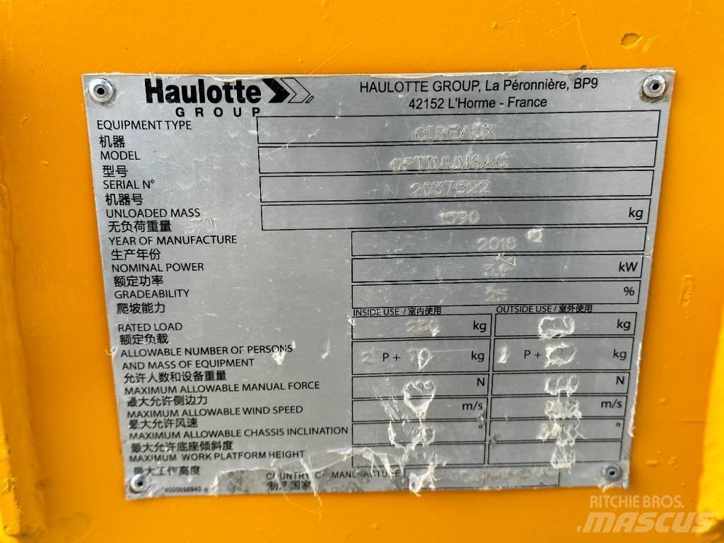 Haulotte OPTIMUM 8 Platforme foarfeca