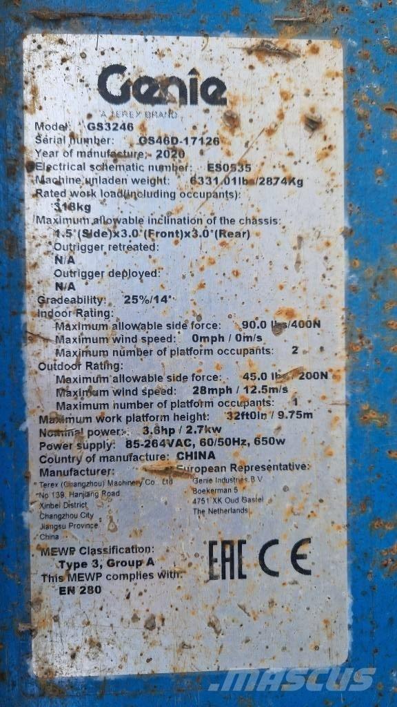 Genie GS 3246 Platforme foarfeca