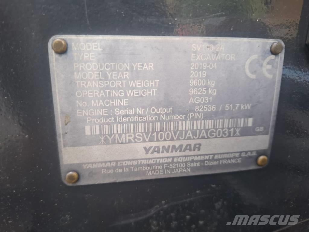 Yanmar SV 100-2A Excavatoare 7t - 12t