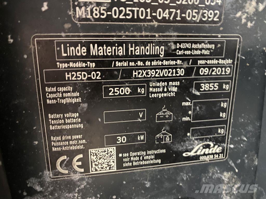 Linde H25D-02 Stivuitor diesel