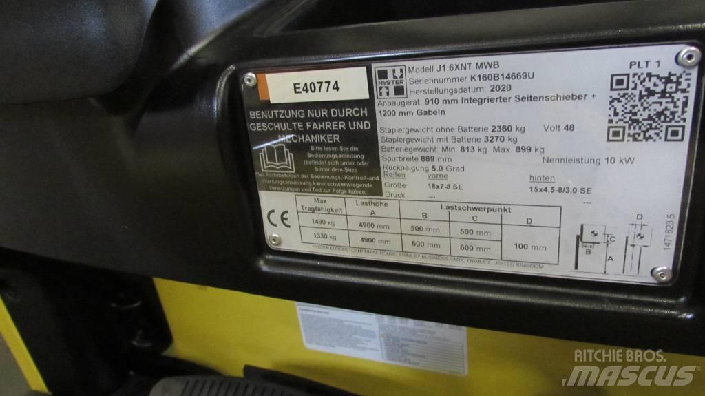 Hyster J1.6XNT MWB Stivuitor electric