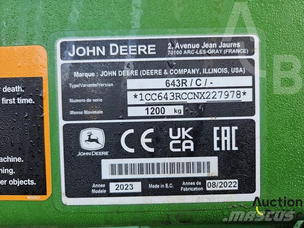 John Deere 643 R Încarcatoare frontale