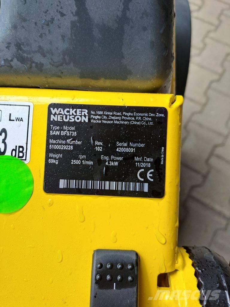 Wacker Neuson BFS735 Fierastrau pentru stanca si beton