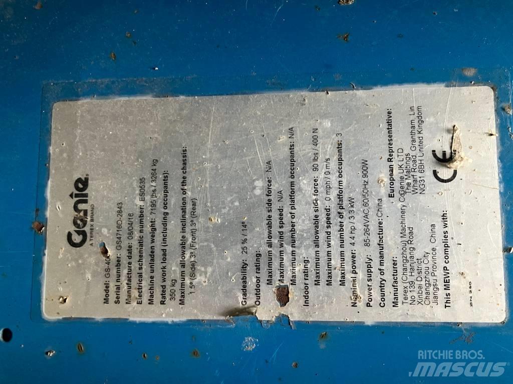 Genie GS 4047 Platforme foarfeca