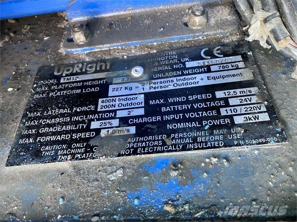 Snorkel TM12 Ascensoare verticale catarg