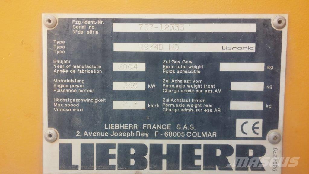 Liebherr R 974 B HD Excavatoare pe șenile
