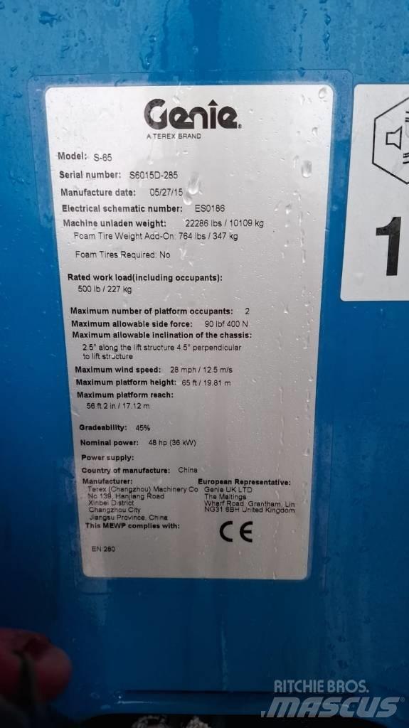 Genie S 65 Nacele cu brat telescopic