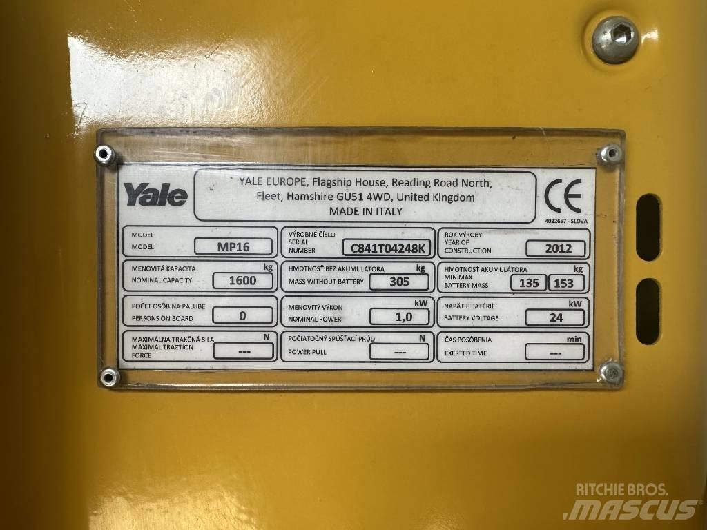 Yale MP16 Transpaleta manuala
