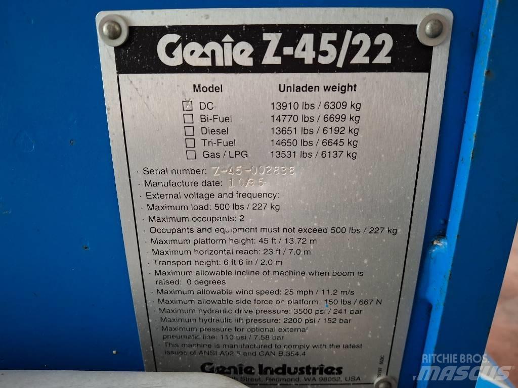 Genie Z 45/22 BOOM Nacele cu brat articulat