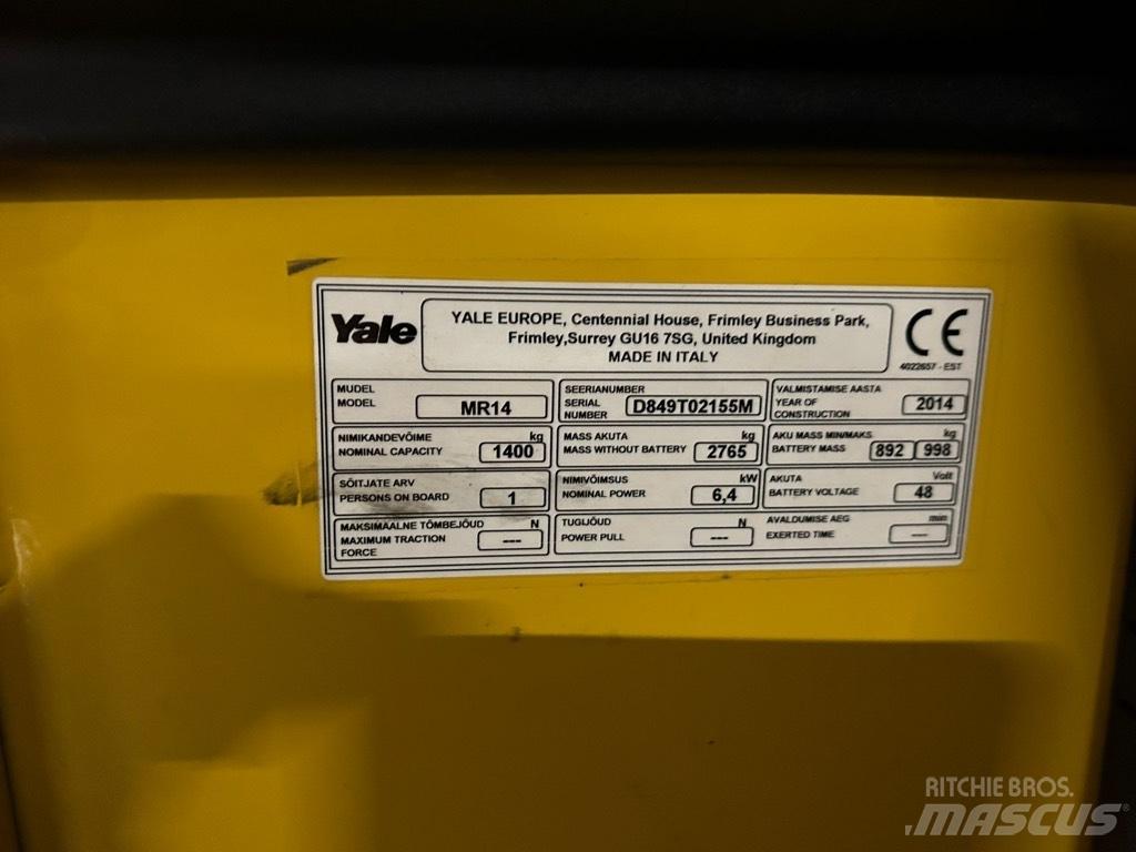 Yale MR 14 Stivuitor cu catarg retractabil