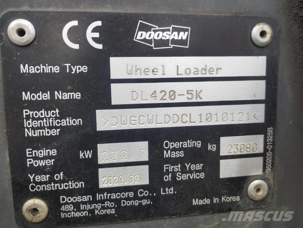 Doosan DL 420-5 Incarcator pe pneuri