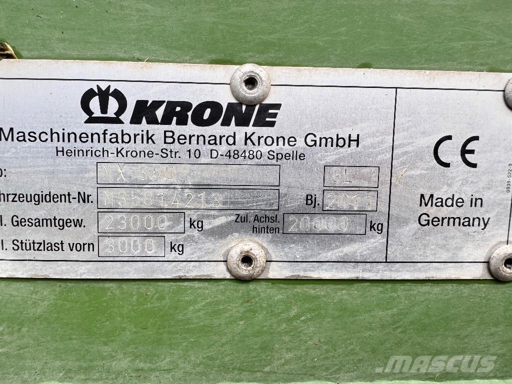 Krone MX 350 GL Remorci cu autoîncarcare
