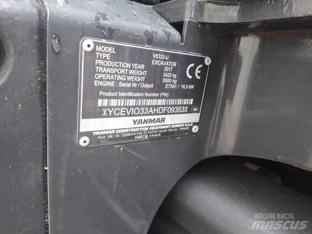 Yanmar Vio 33 U Mini excavatoare < 7t