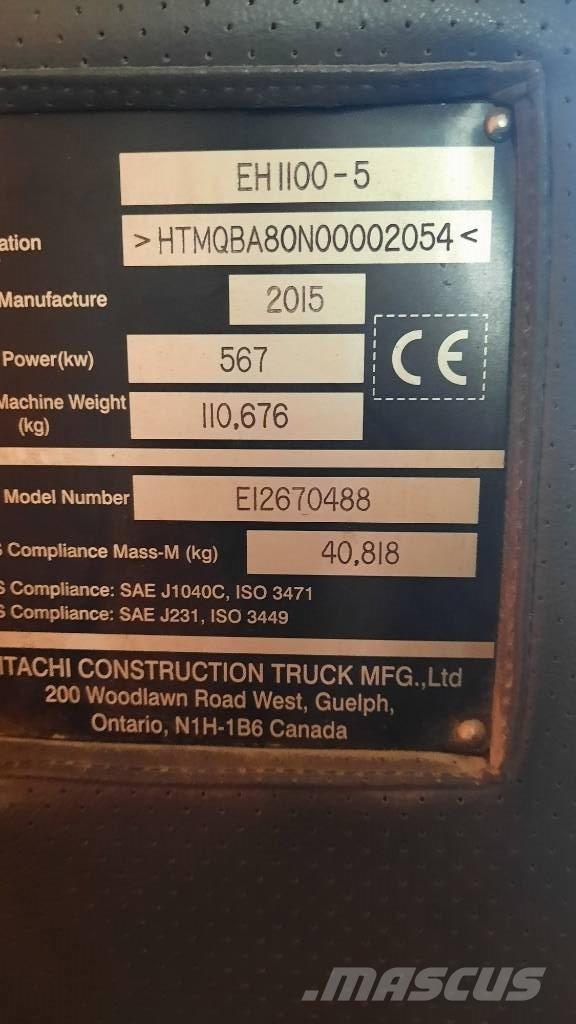 Hitachi EH 1100-5 Camioane cu basculante rigide