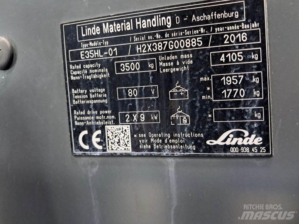 Linde E35HL-01 Stivuitor electric