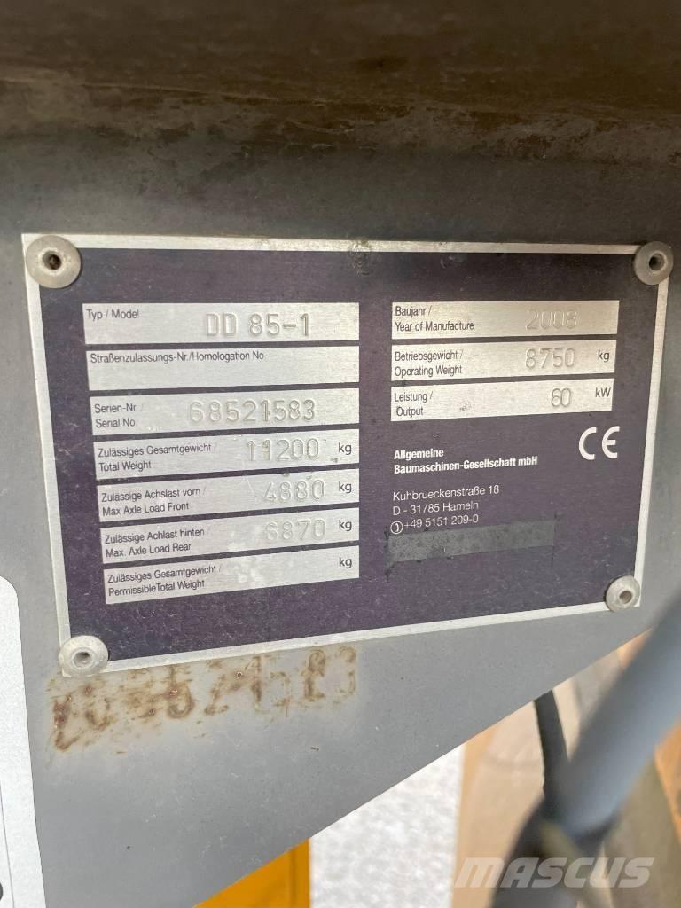 Volvo DD 85 Cilindri compactori dubli
