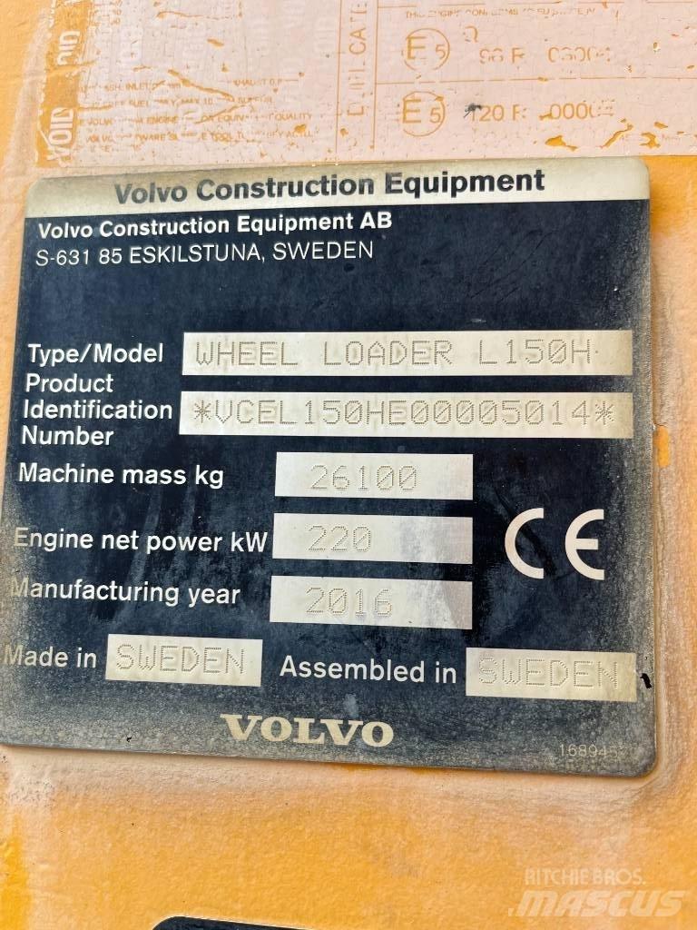 Volvo L150H Incarcator pe pneuri