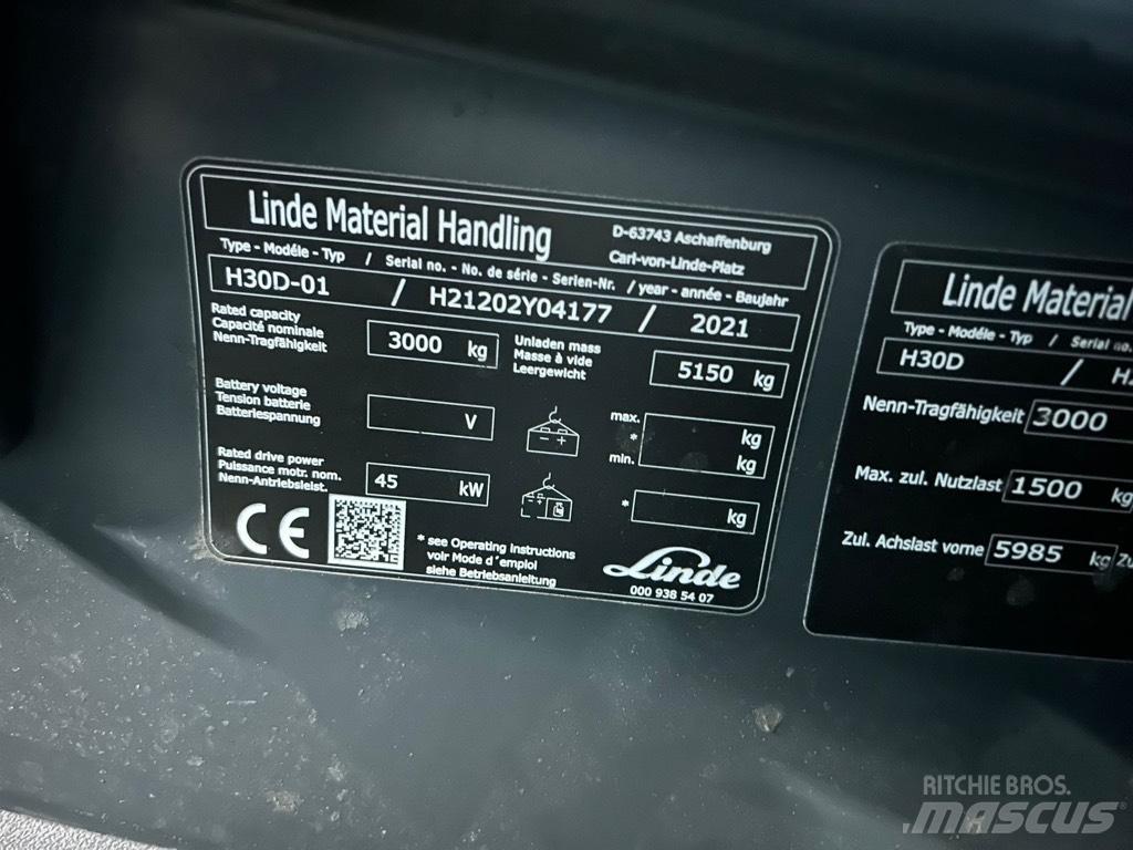 Linde H30D/1202 Stivuitor diesel