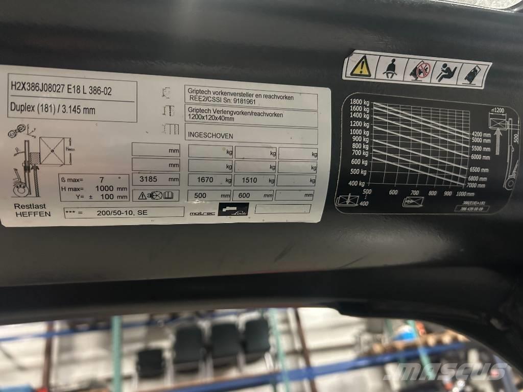 Linde e18l-02 Stivuitor electric