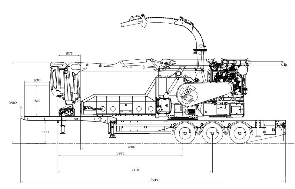 CBI Chipmax 484VR Masini de tocat lemn