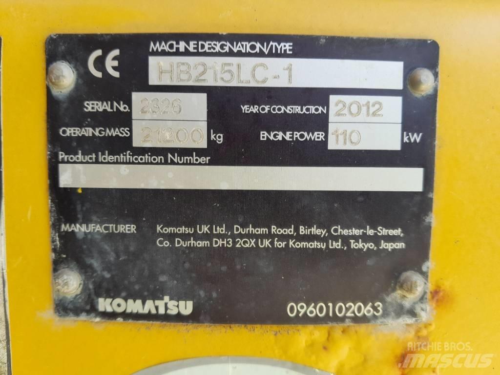 Komatsu HB215LC-1 Excavatoare pe șenile
