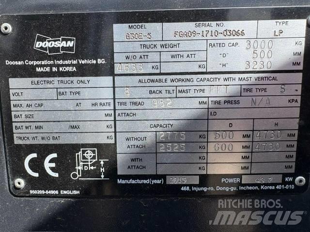Doosan G 30 E-5 Stivuitor GPL