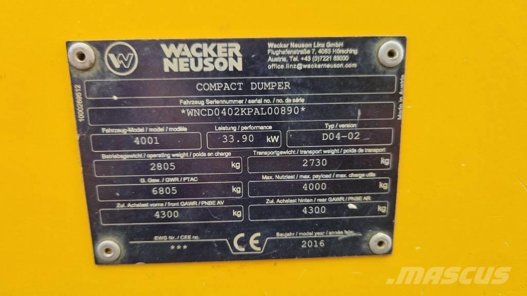 Wacker Neuson 4001 Minitractor de teren