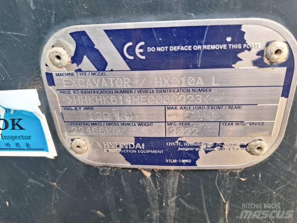 Hyundai HX210A L Excavatoare pe șenile
