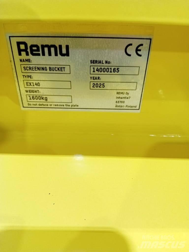Remu EX140 cupa de excavat cu cernere